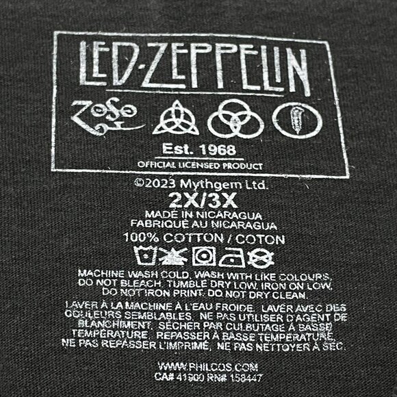 Led Zeppelin in Concert 1977 Rock T-shirt size 3X - Picture 3 of 4